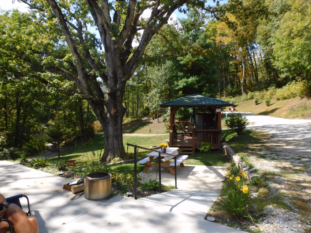 Site #1 at Deer Springs RV Park in Franklin, NC